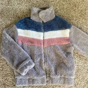 Boutique Sherpa Zip Up Jacket